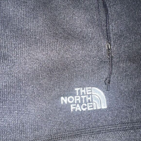 The North Face Sherpa fleece lined vest xl gray men’s embroidered - Picture 2 of 8